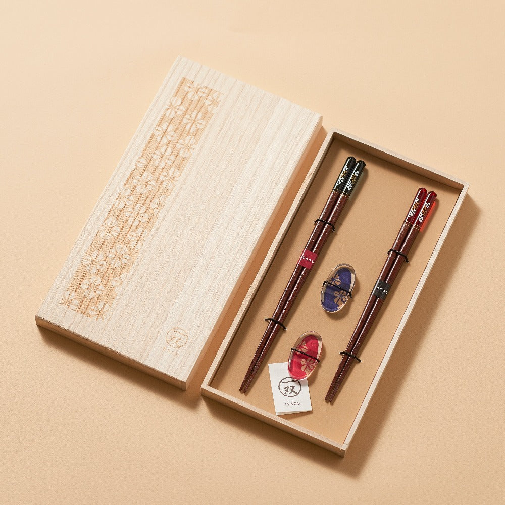 Full Bloom Cherry Blossom Couple Chopsticks