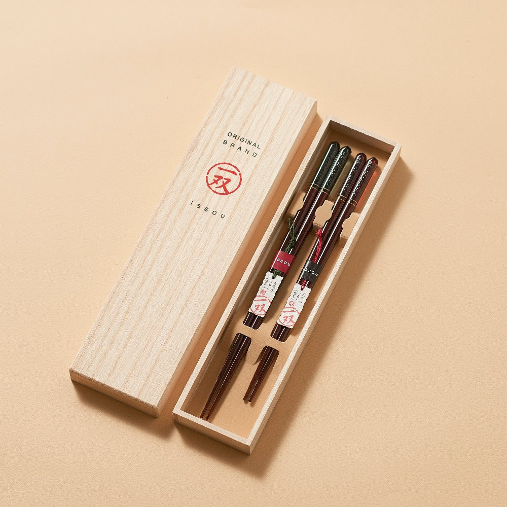Cherry Blossom Rain 2-Pair Chopstick Set